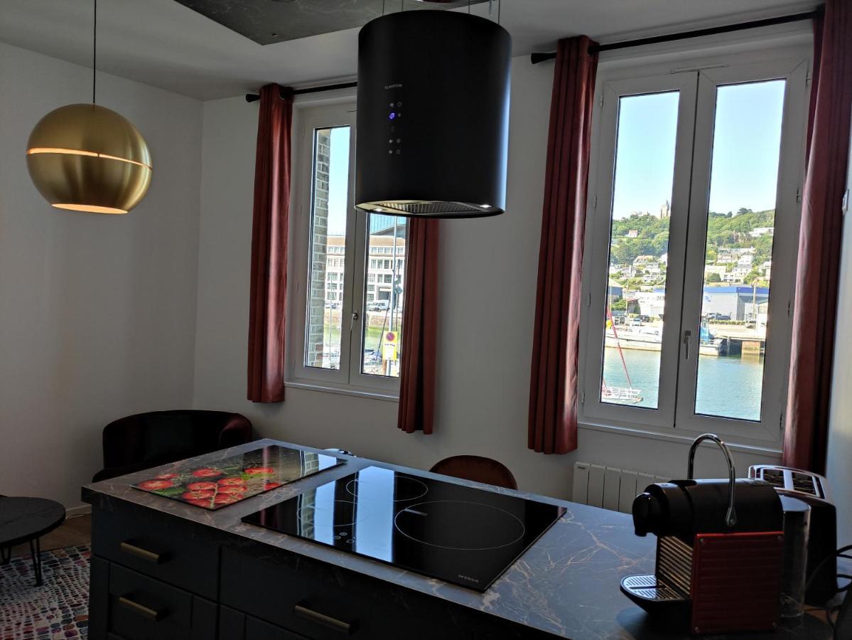 Le Reflet Des Voiles Face Au Port De Fecamp Apartment Bagian luar foto