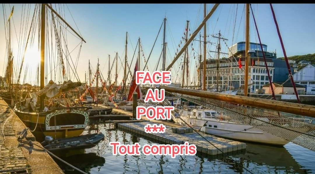 Le Reflet Des Voiles Face Au Port De Fecamp Apartment Bagian luar foto